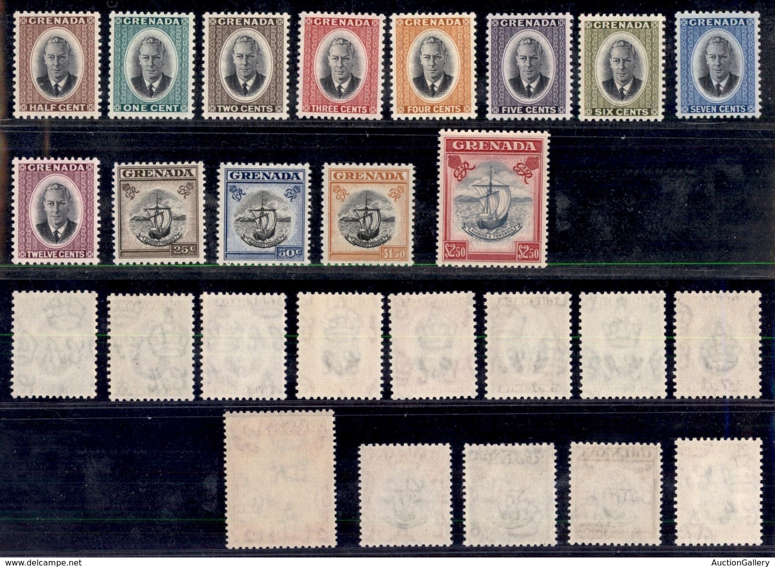 GRENADA - 1951 - Giorgio VI (143/155) - Serie Completa - Gomma Integra (50) - Other & Unclassified