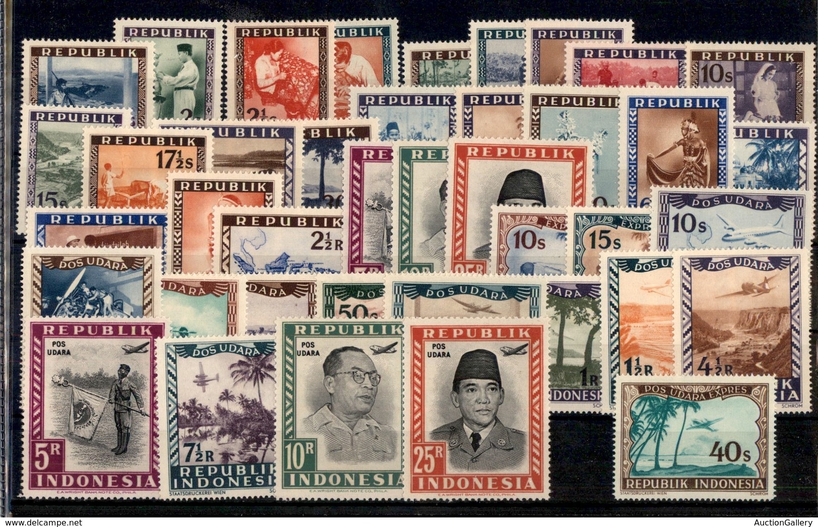 INDONESIA - 1948 - Vedute (51/90) - Emissione Completa - Gomma Integra (50) - Other & Unclassified