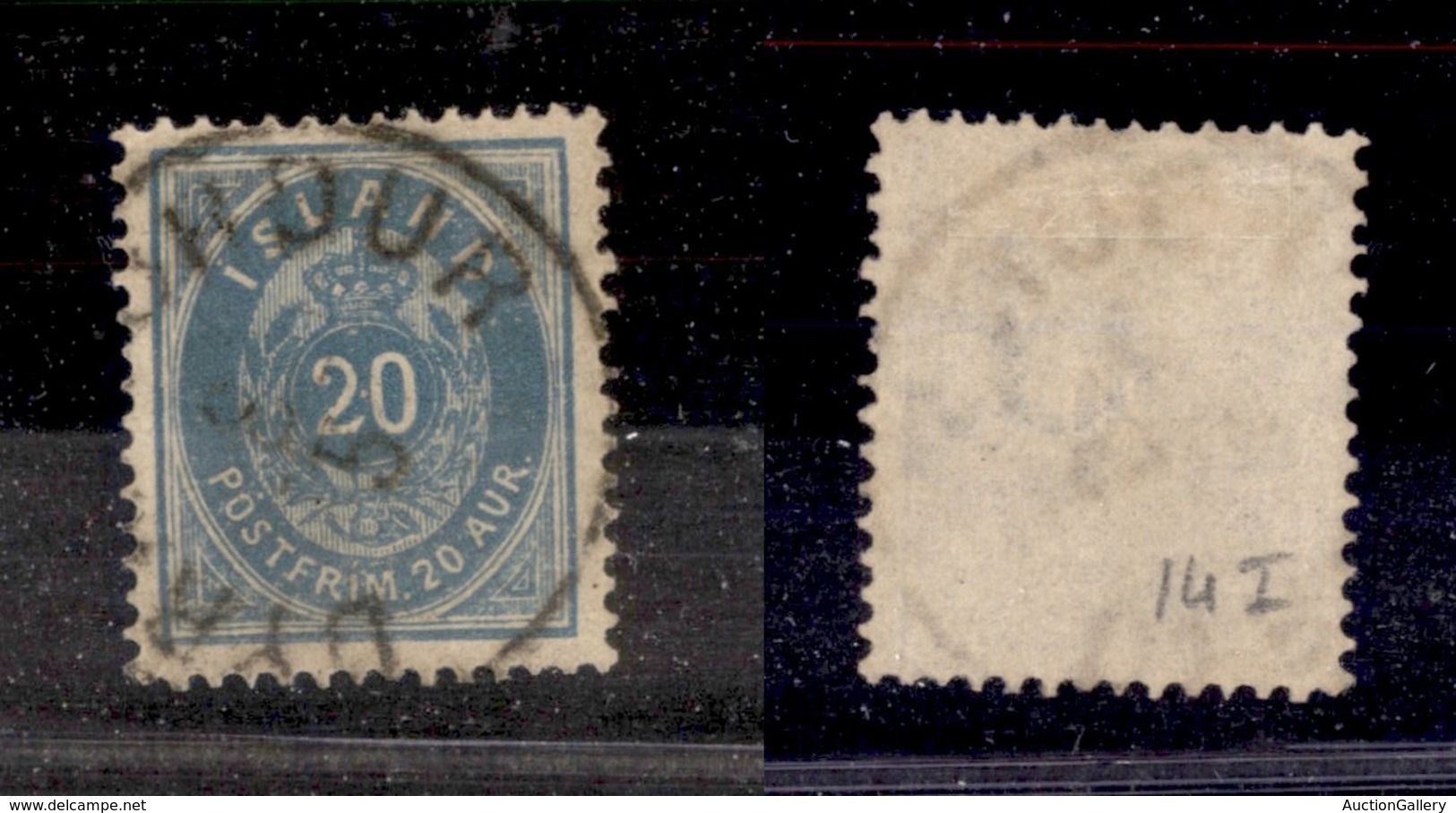 ISLANDA - 1882 - 20 Aurar Cifra E Corona In Ovale (14Aa) - Usato (45) - Other & Unclassified