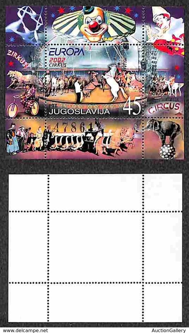 JUGOSLAVIA - 2002 - Foglietto Circo (block 53) - Gomma Integra (45) - Altri & Non Classificati