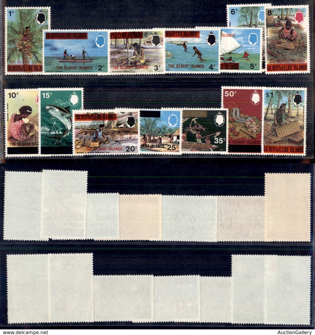 KIRIBATI - 1976 - Soprastampati (248/261) - Serie Completa - Gomma Integra (45) - Other & Unclassified