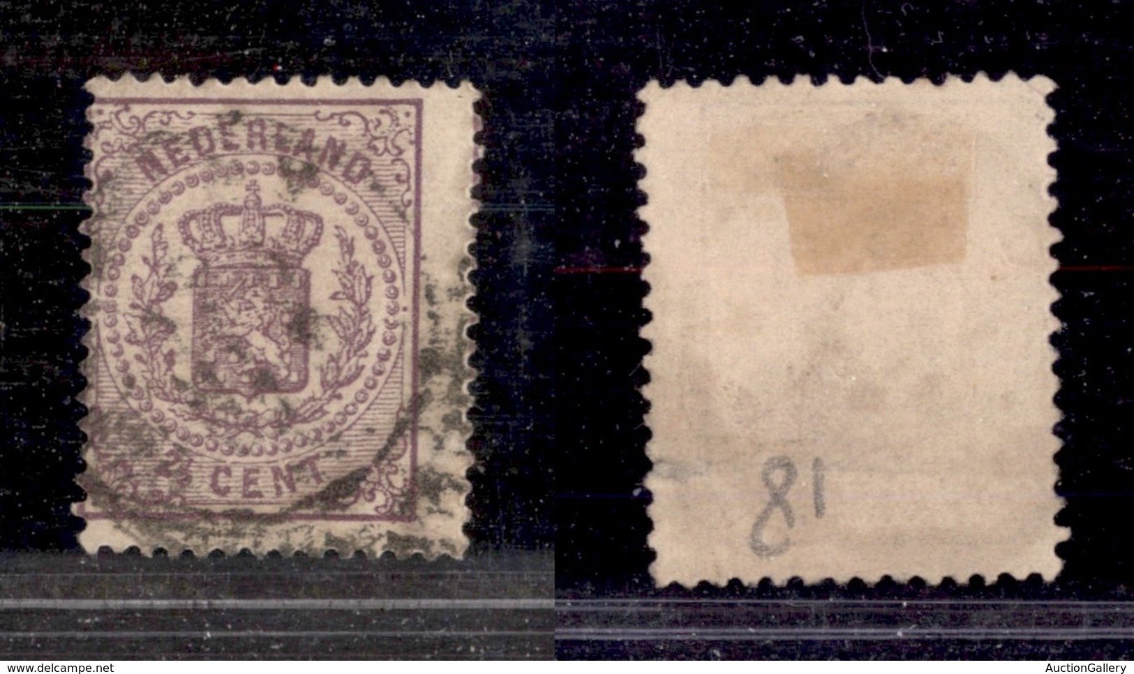 OLANDA - 1869 - 2 E 1/2 Cent Stemma (18B) - Usato (85) - Other & Unclassified