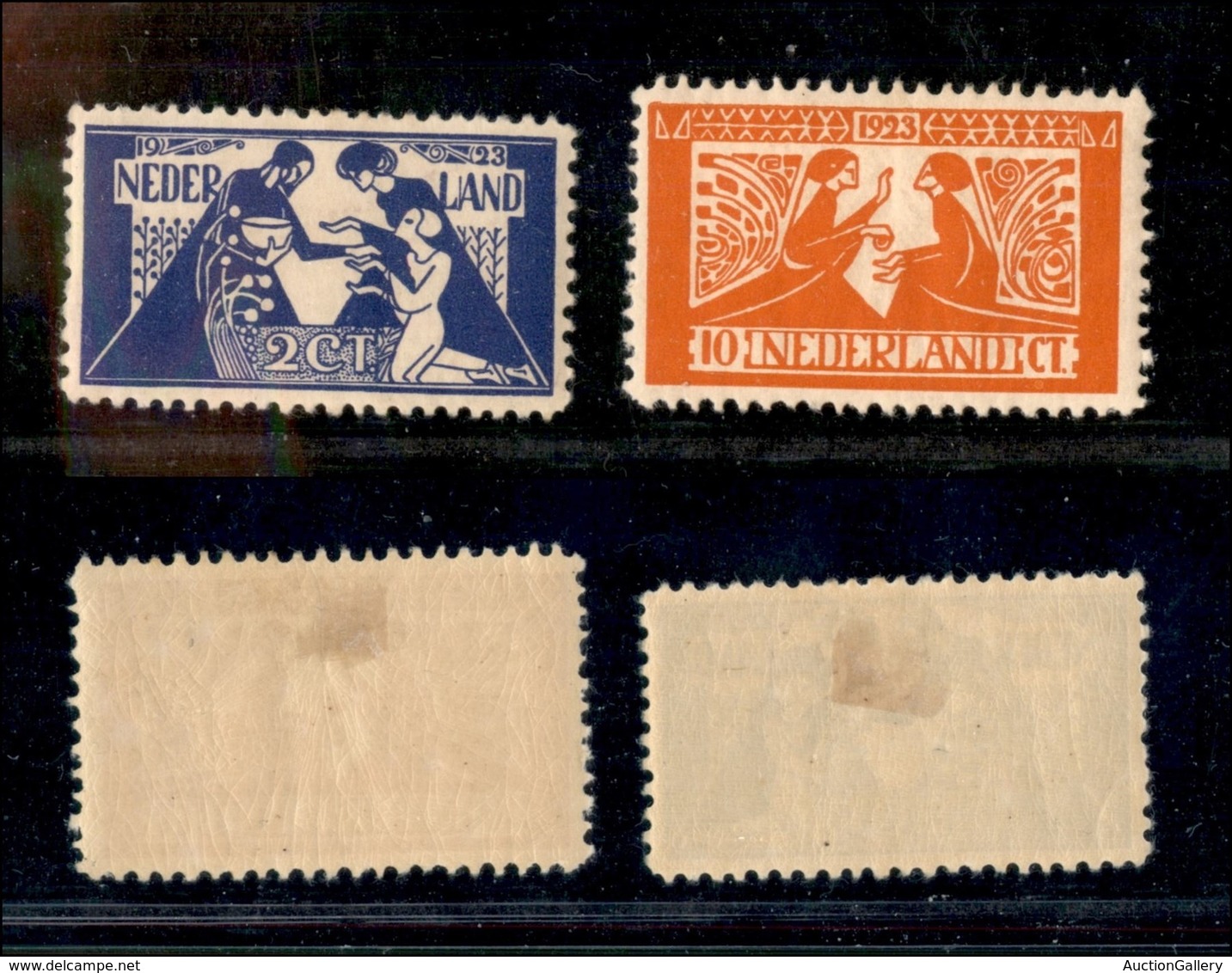 OLANDA - 1923 - Assistenza Artisti (134/135) - Serie Completa - Gomma Originale (40) - Other & Unclassified