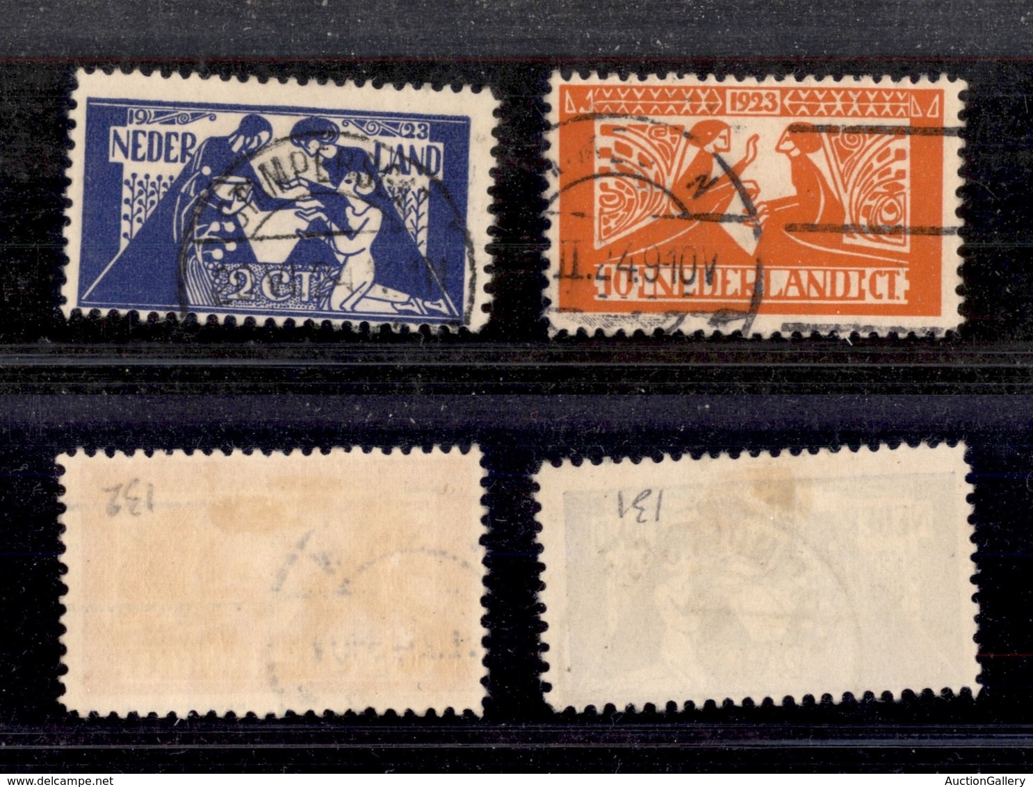 OLANDA - 1923 - Pro Opere Culturali (134/135) - Serie Completa - Usati (40) - Other & Unclassified