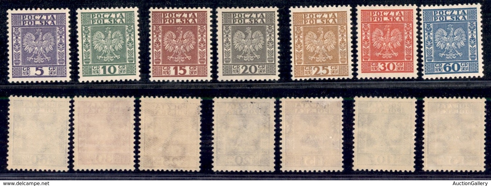 POLONIA - 1932 - Aquila (272/278) - Serie Completa - Gomma Integra (50) - Other & Unclassified