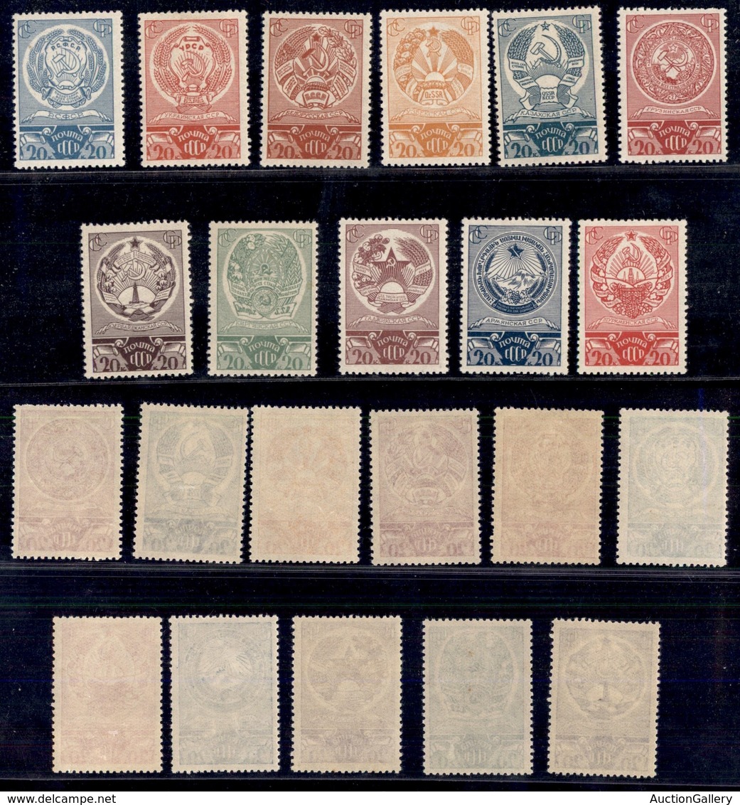 RUSSIA - 1938 - Elezioni Soviet Supremi (602/612) - Serie Completa - Gomma Integra (150) - Other & Unclassified