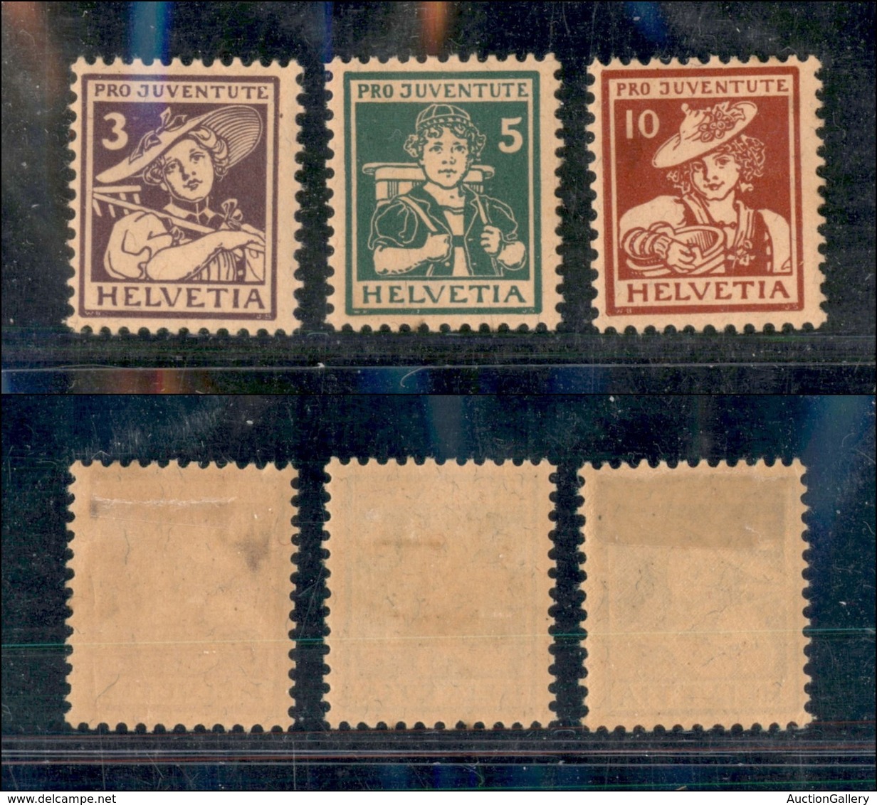 SVIZZERA - 1916 - Pro Juventute (130/132) - Serie Completa - Gomma Originale (80) - Other & Unclassified