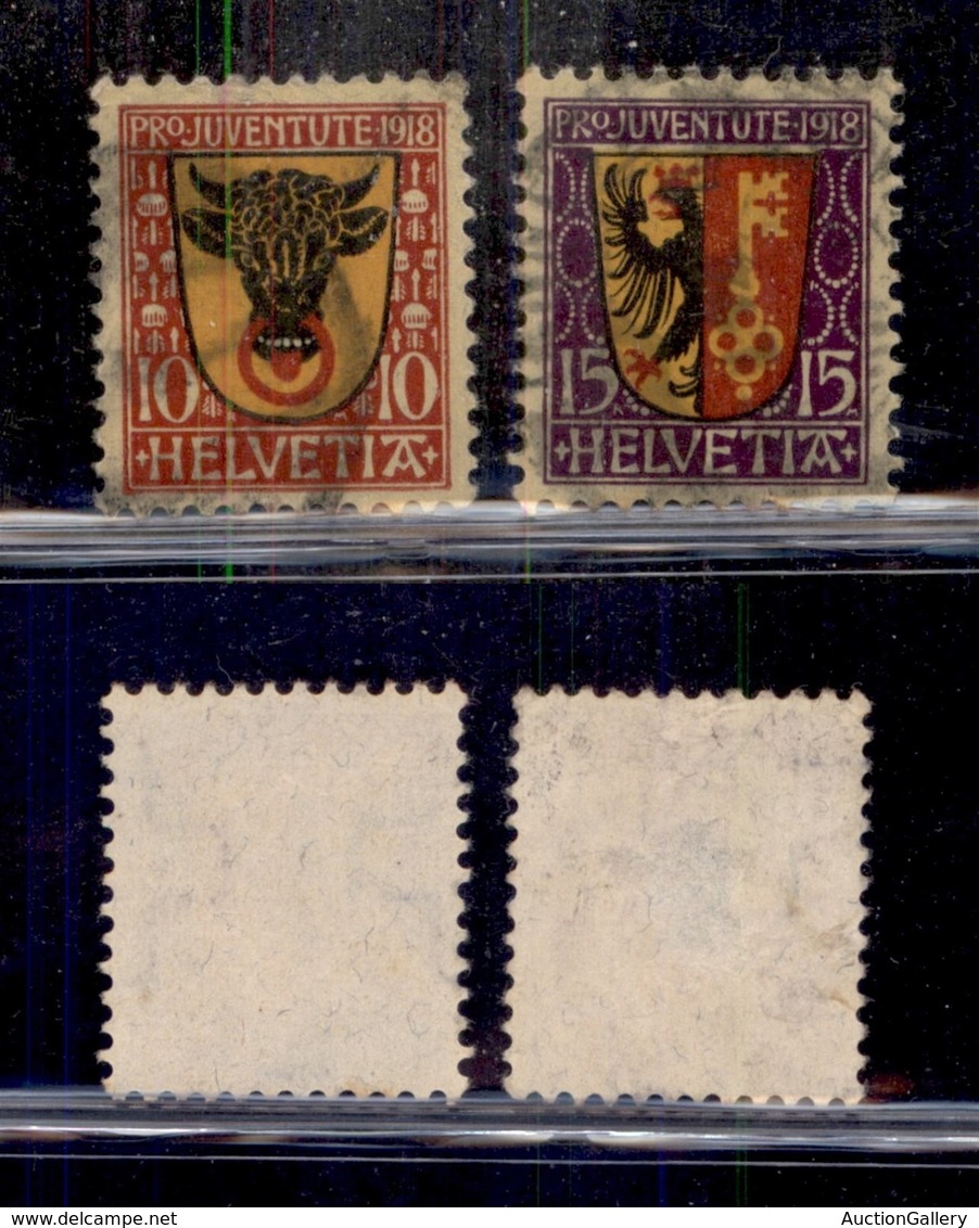 SVIZZERA - 1918 - Pro Juventute (143/144) - Serie Completa - Usati (45) - Other & Unclassified