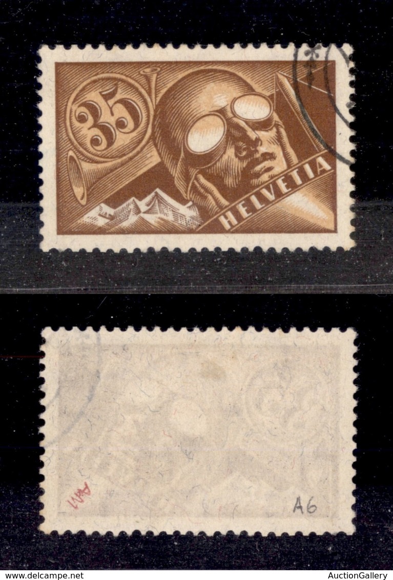 SVIZZERA - 1923 - 35 Cent Posta Aerea (181) - Usato (65) - Other & Unclassified