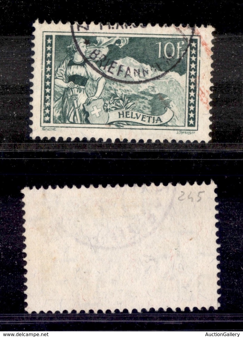 SVIZZERA - 1928 - 10 Franchi Vedute (228) - Usato (50) - Other & Unclassified