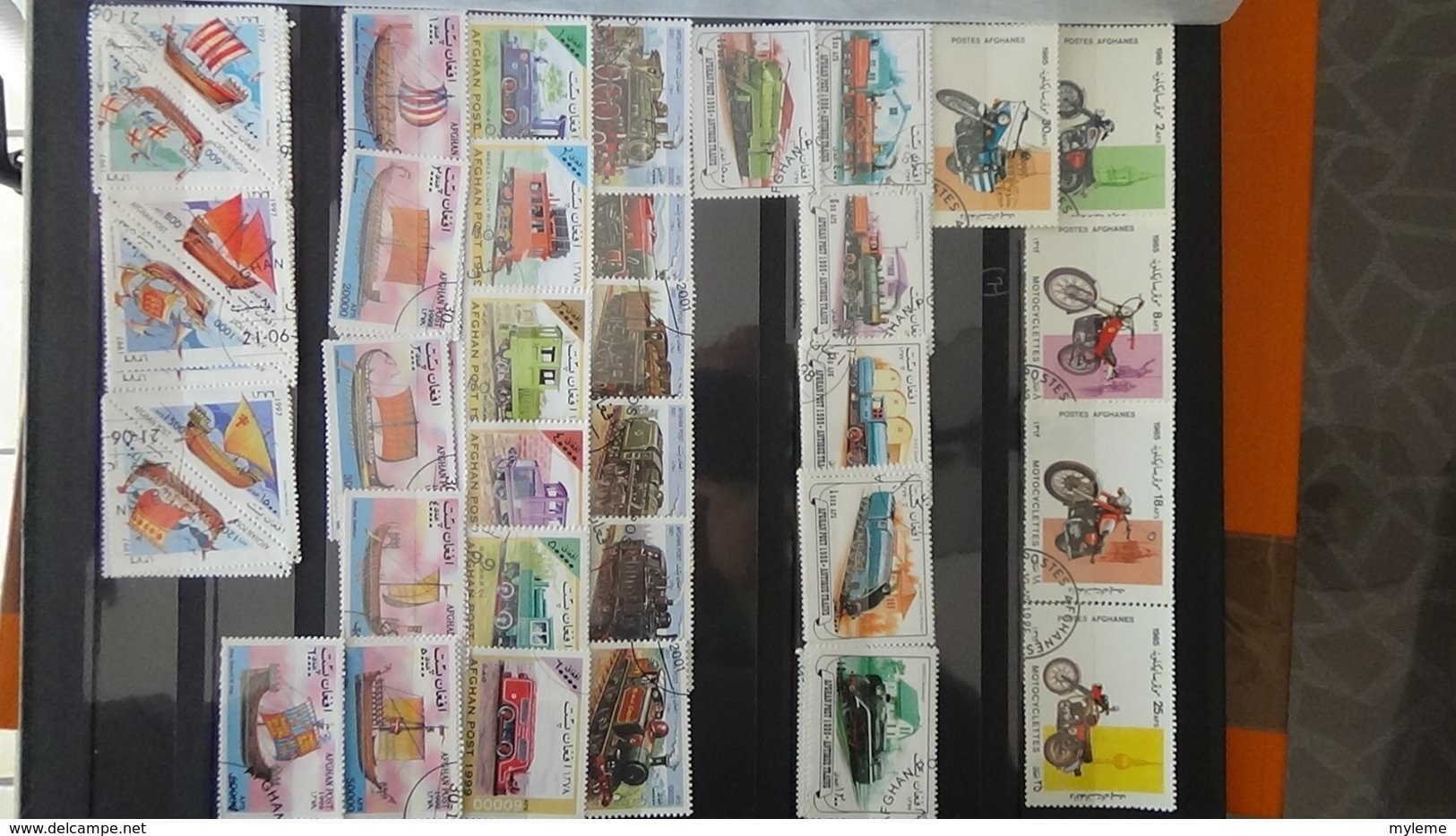 Collection timbres d'AFGHANASTAN dont des doubles superposés. Idéal pour thématiques A saisir !!!