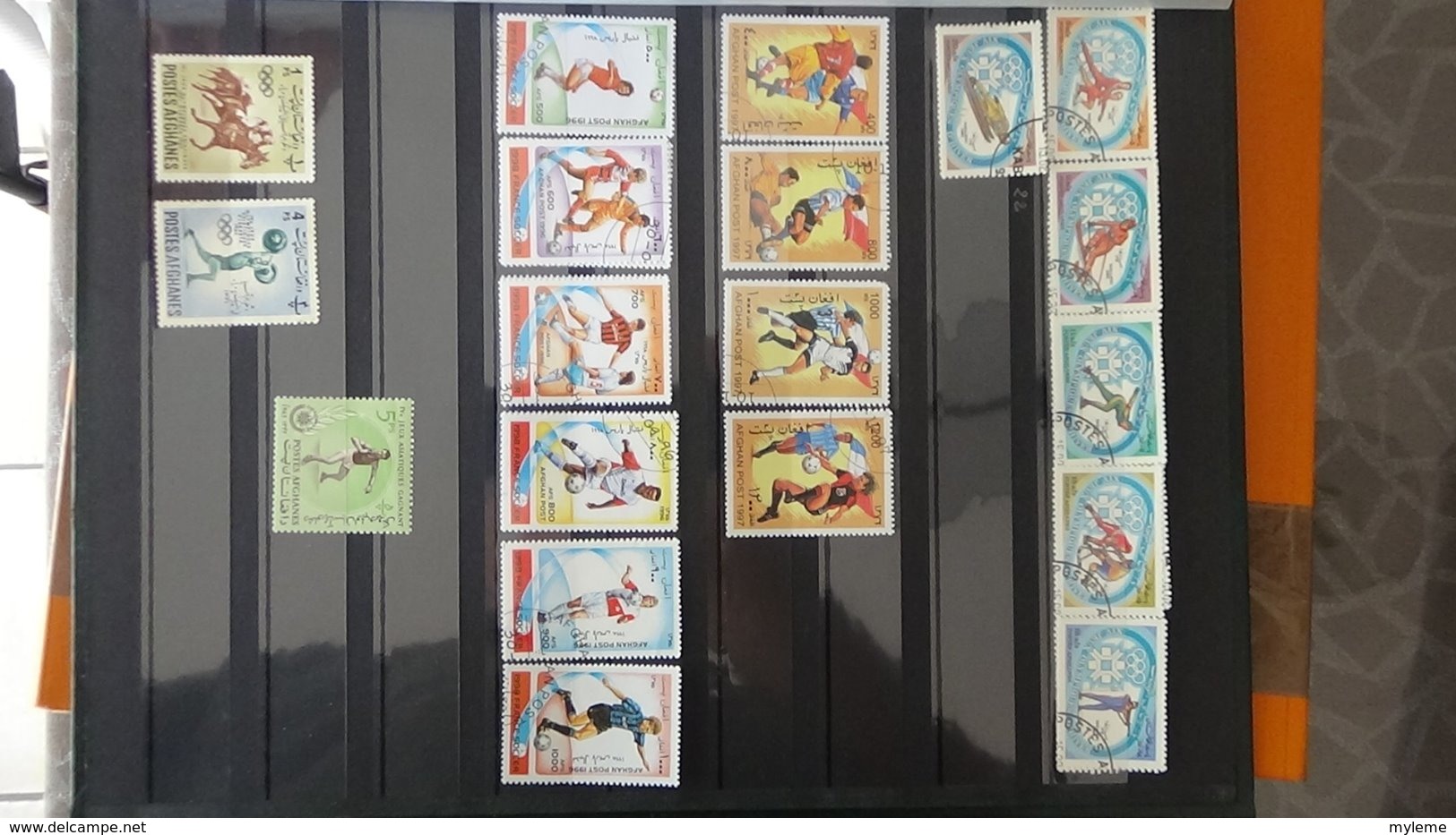 Collection timbres d'AFGHANASTAN dont des doubles superposés. Idéal pour thématiques A saisir !!!