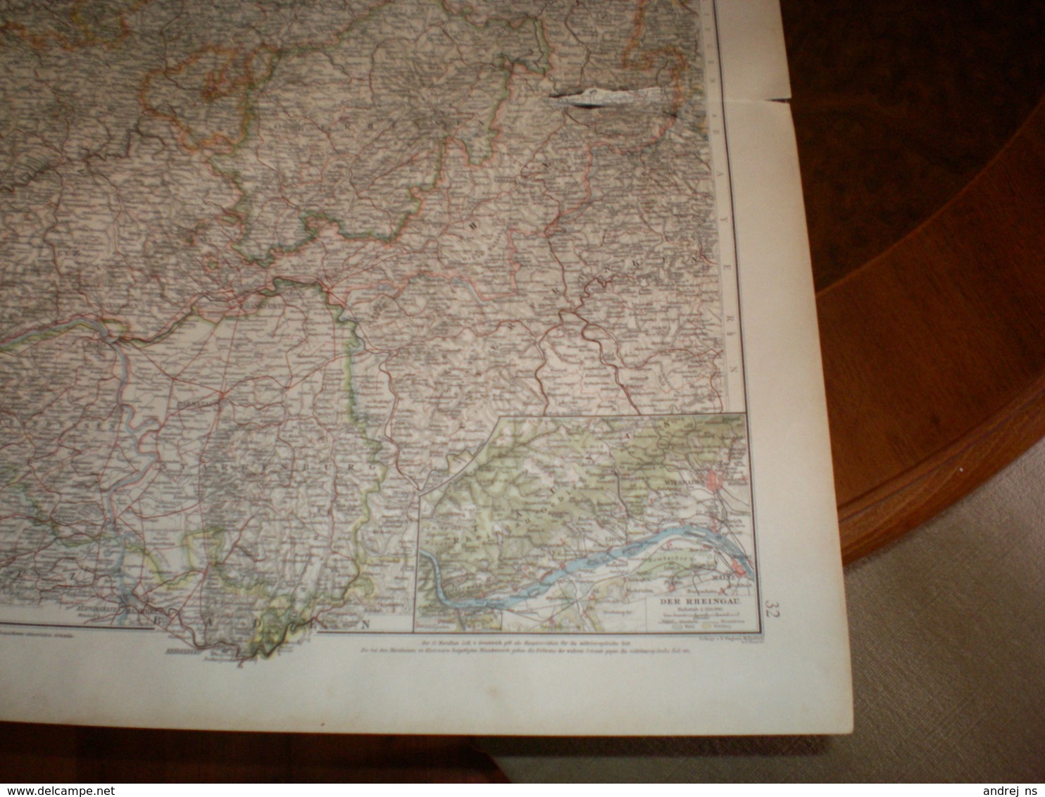 Hessen Nassau Grossherzogtum Hessen Und Furstentum Waldeck Volks Und Familien Atlas A Shobel Leipzig 1901 Big Map - Mapas Geográficas