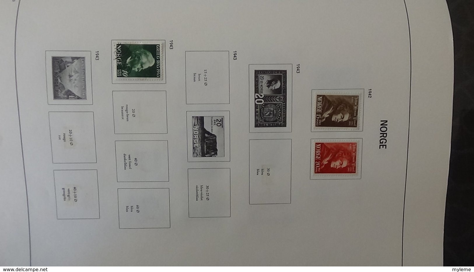Collection timbres de NORVEGE  Idéal pour thématiques A saisir !!!