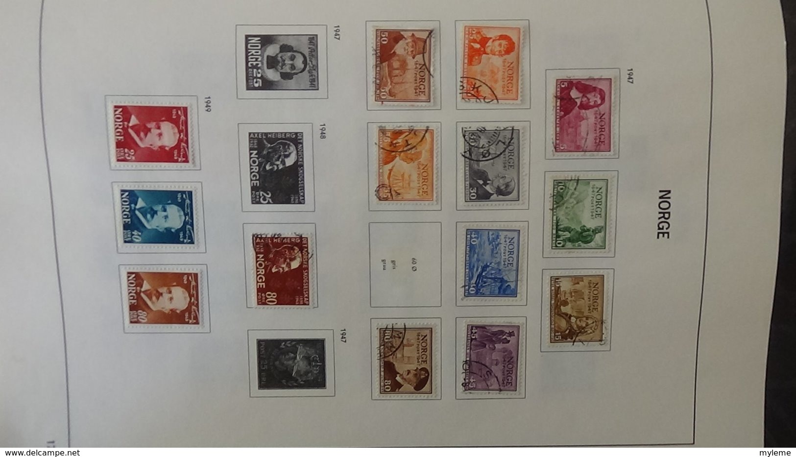 Collection timbres de NORVEGE  Idéal pour thématiques A saisir !!!