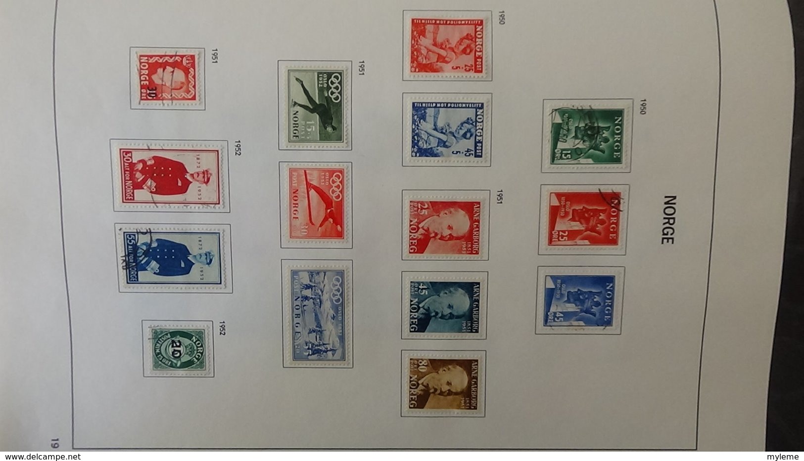 Collection timbres de NORVEGE  Idéal pour thématiques A saisir !!!