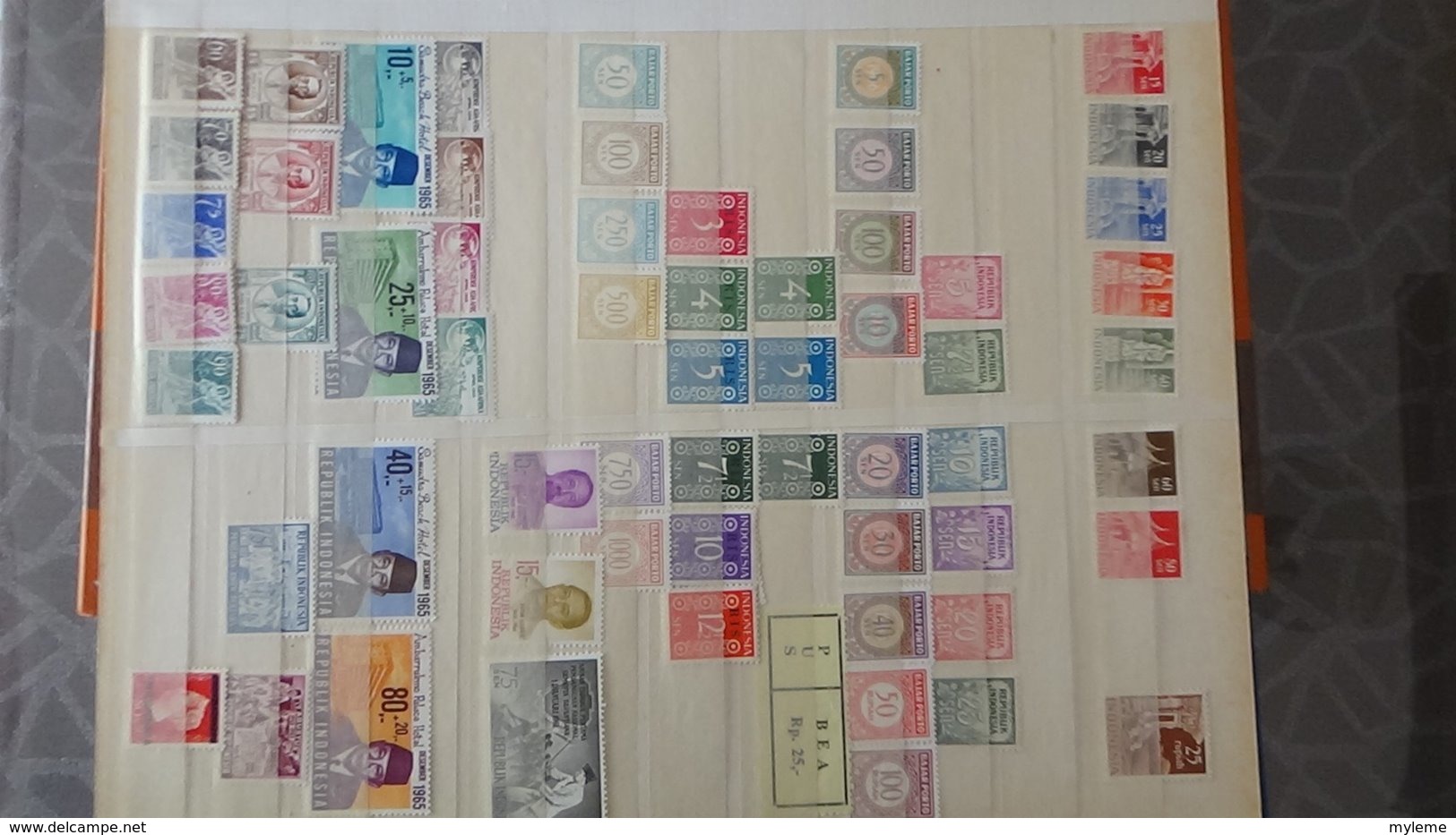 Collection timbres d'INDONESIE Idéal pour thématiques A saisir !!!