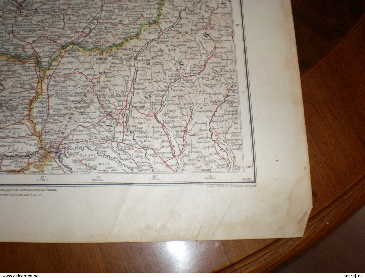 Bohmen Mahren Und Osterreichisch Schleisen Volks Und Familien Atlas A Shobel Leipzig 1901 Big Map - Cartes Géographiques