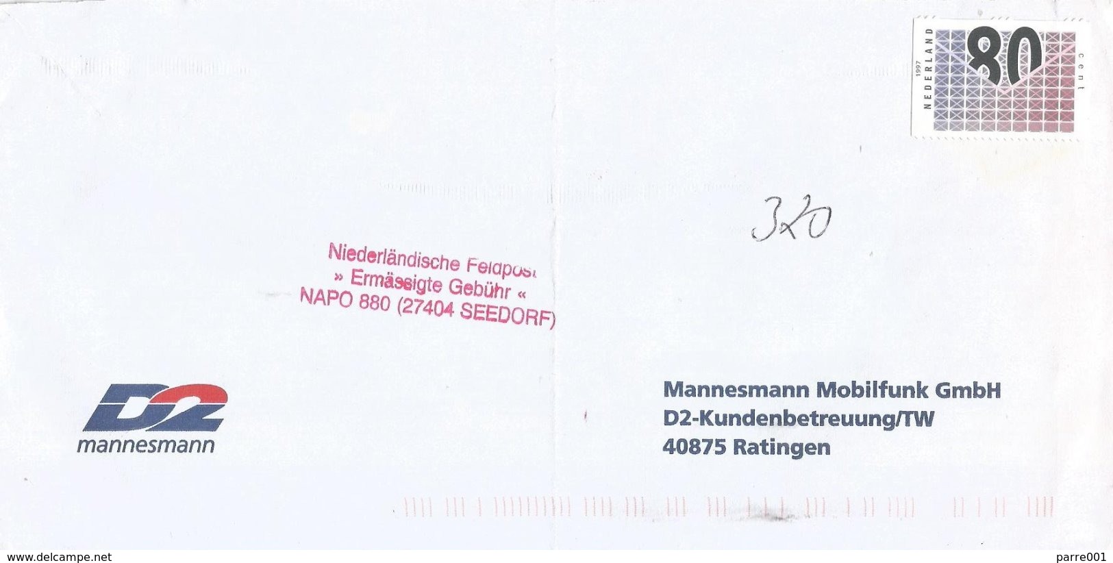 Deutschland Germany 2001 Seedorf Veldpost 81 NAPO 880 Cover - Briefe U. Dokumente