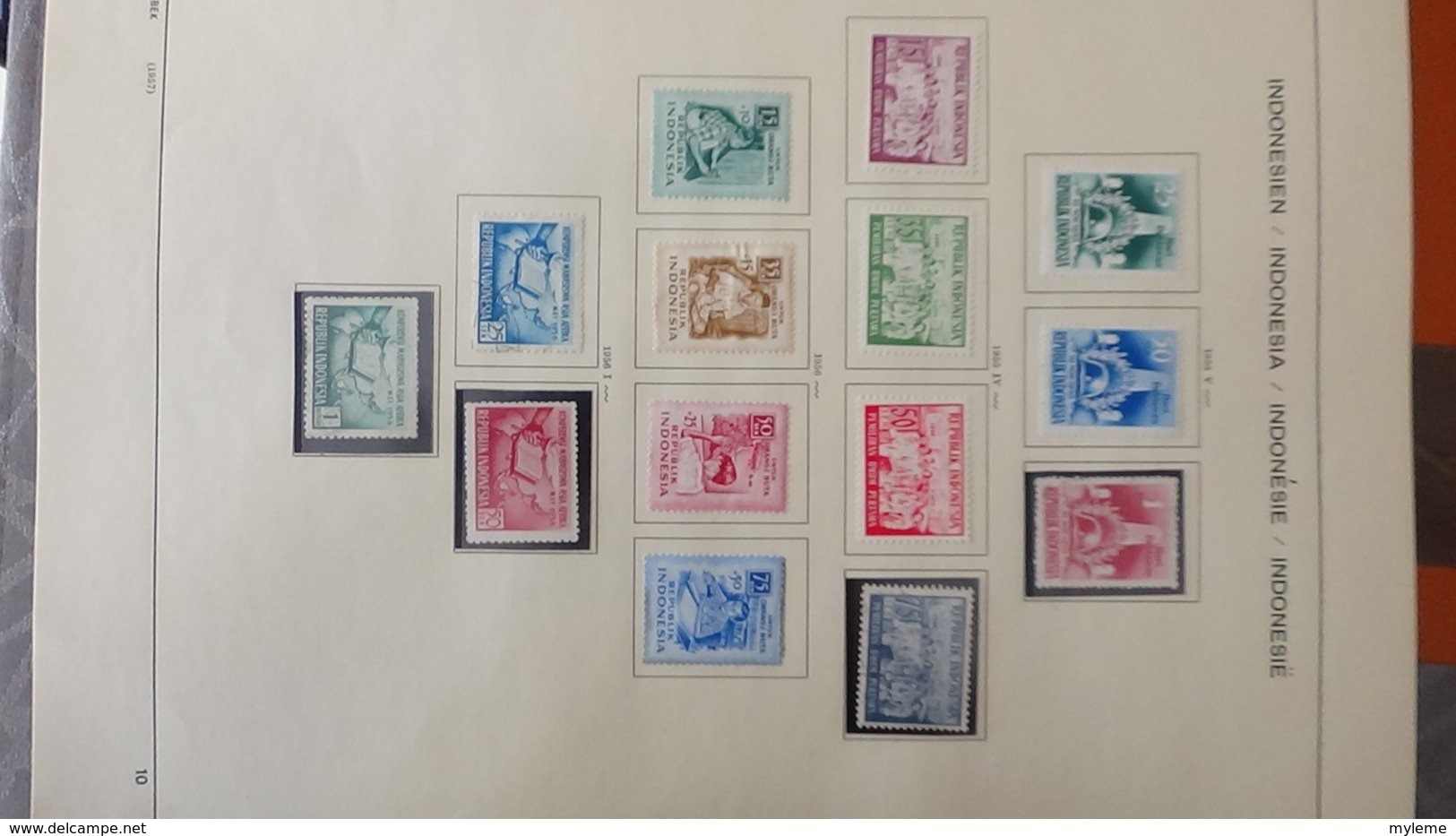 Collection timbres d'INDONESIE Idéal pour thématiques A saisir !!!