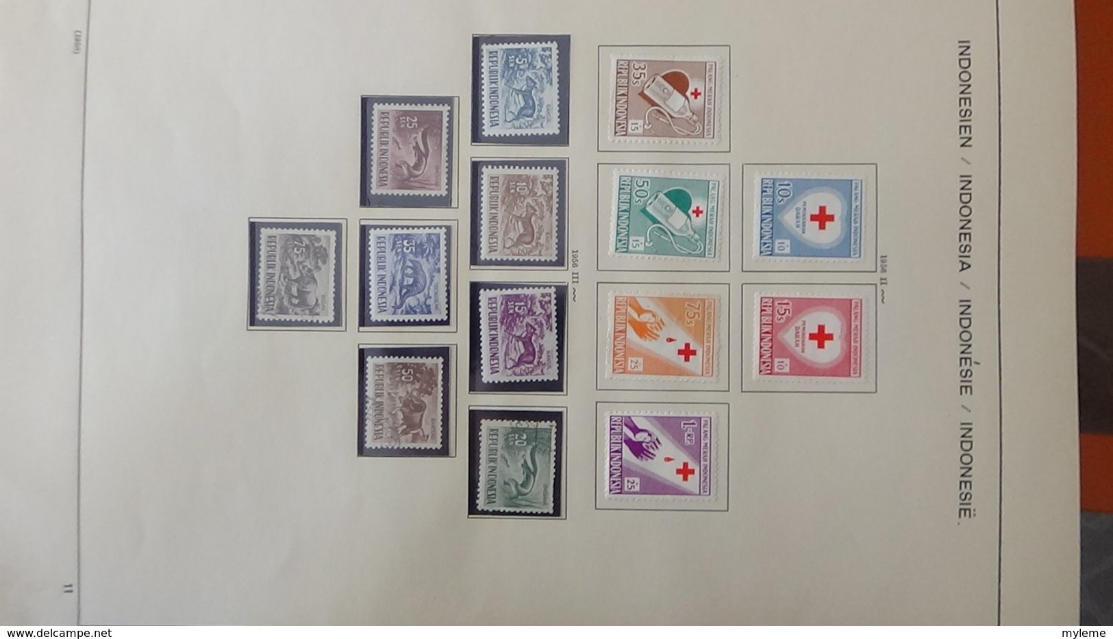 Collection timbres d'INDONESIE Idéal pour thématiques A saisir !!!