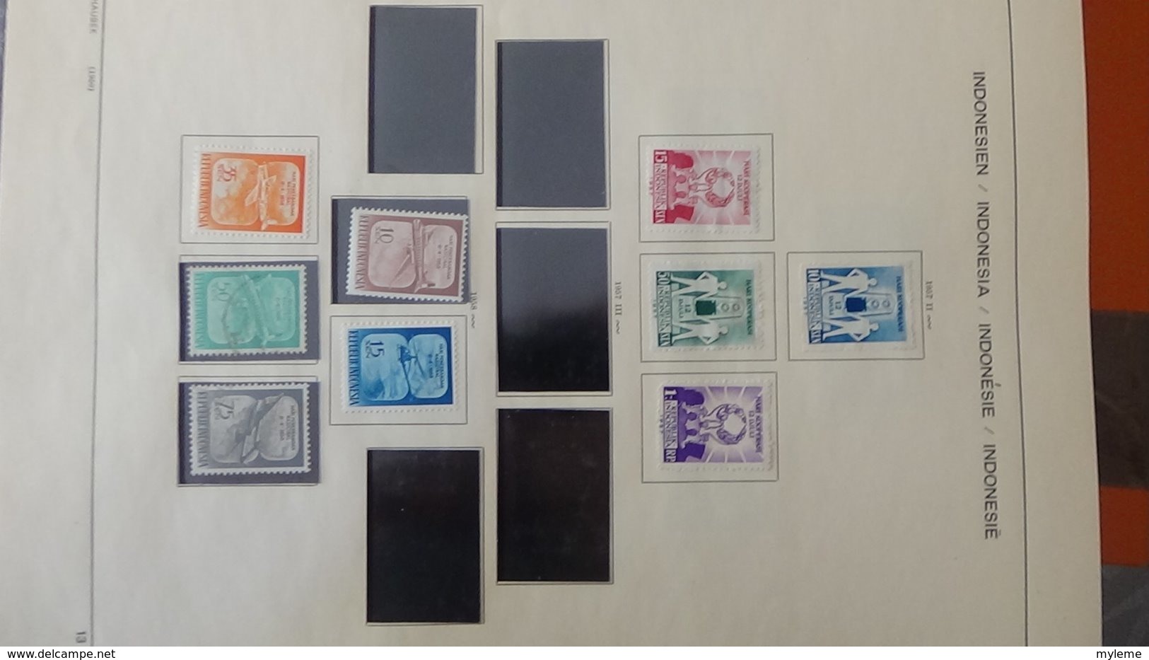 Collection timbres d'INDONESIE Idéal pour thématiques A saisir !!!