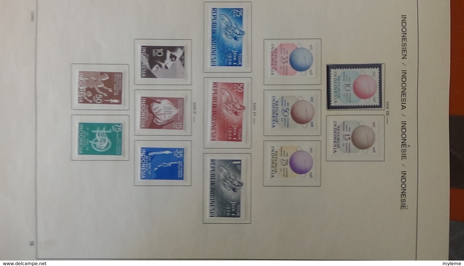 Collection timbres d'INDONESIE Idéal pour thématiques A saisir !!!