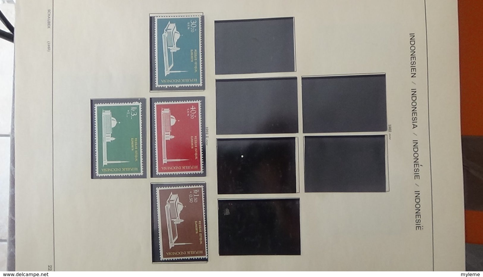 Collection timbres d'INDONESIE Idéal pour thématiques A saisir !!!