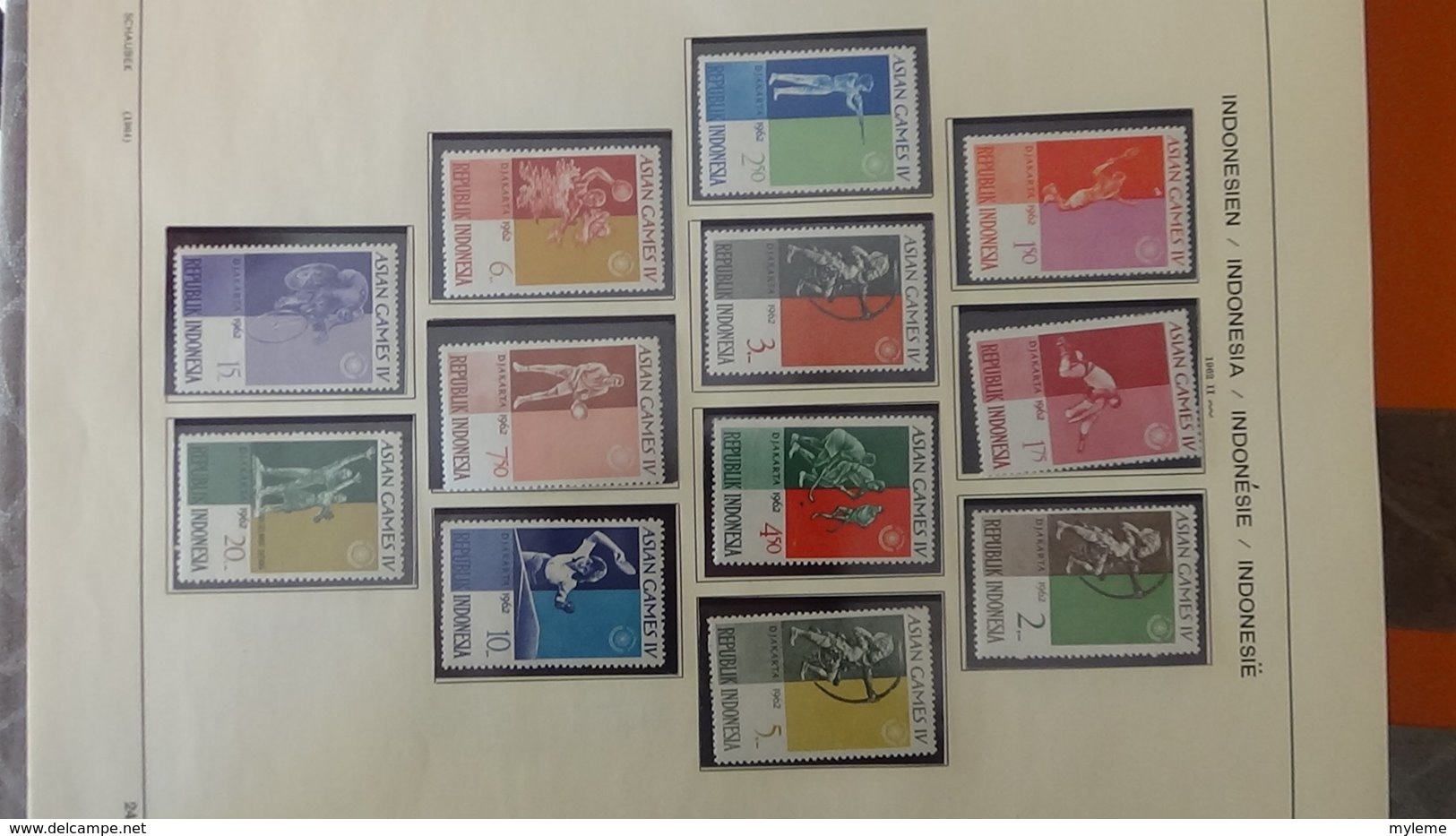 Collection timbres d'INDONESIE Idéal pour thématiques A saisir !!!