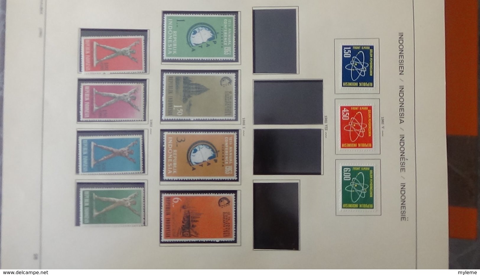 Collection timbres d'INDONESIE Idéal pour thématiques A saisir !!!