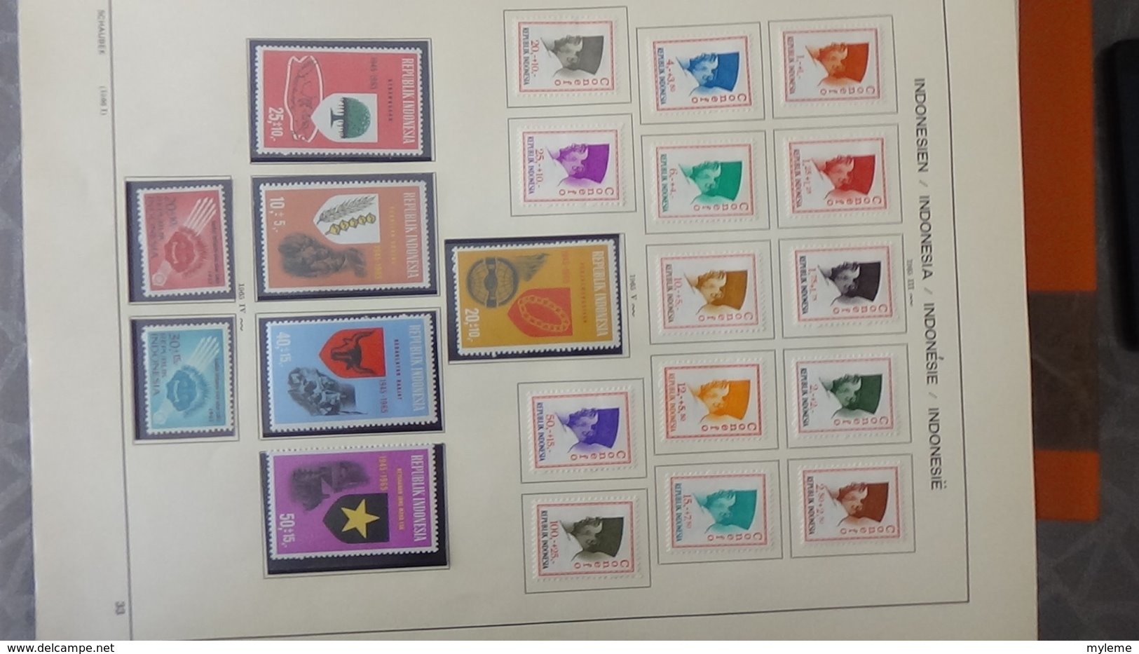 Collection timbres d'INDONESIE Idéal pour thématiques A saisir !!!