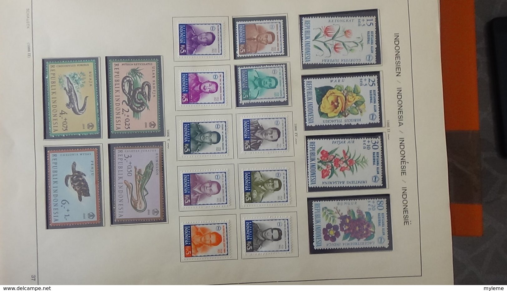 Collection timbres d'INDONESIE Idéal pour thématiques A saisir !!!