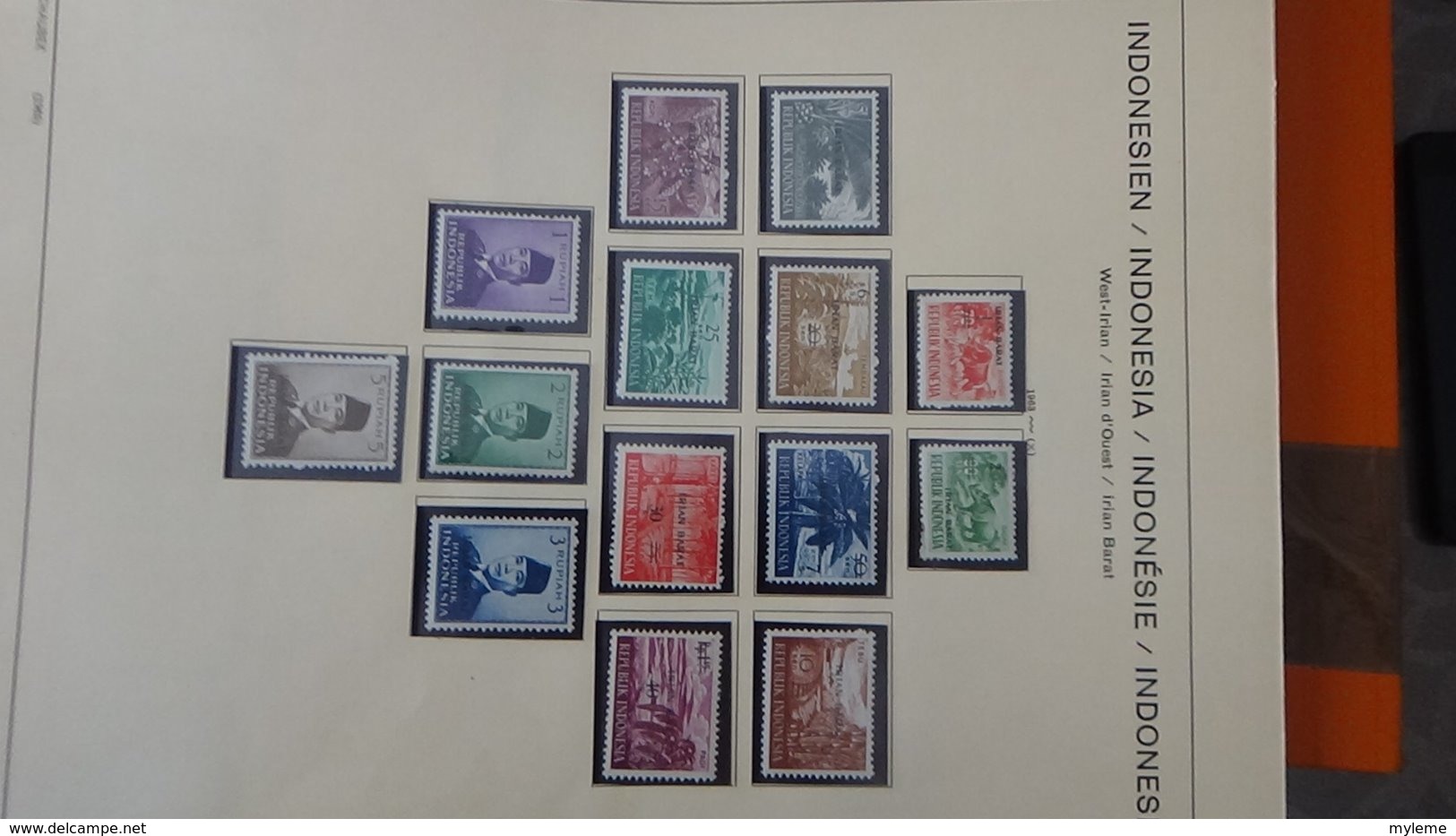 Collection timbres d'INDONESIE Idéal pour thématiques A saisir !!!