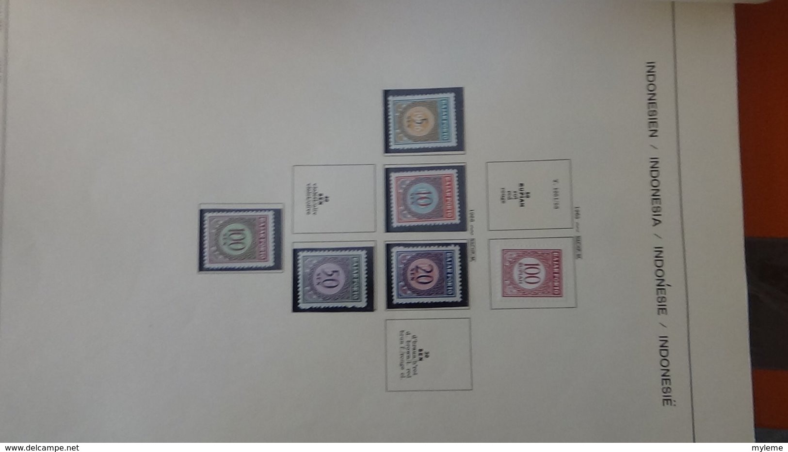 Collection timbres d'INDONESIE Idéal pour thématiques A saisir !!!