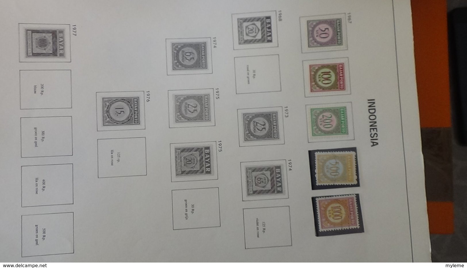 Collection timbres d'INDONESIE Idéal pour thématiques A saisir !!!