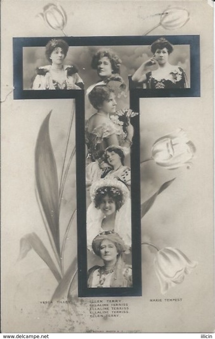 Postcard RA010726 - Singer Actress: Ellen Terry, Ellaline Terriss, Marie Tempest - Beroemde Vrouwen