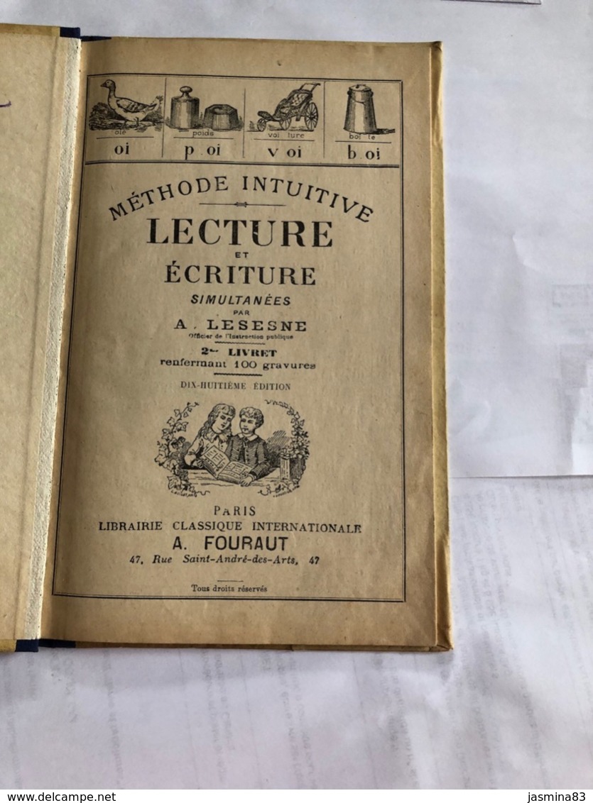 Lecture Et écriture (livre De 48 Pages De 13,5 Cm Sur 22 Cm Couverture Cartonnée) - 0-6 Jaar