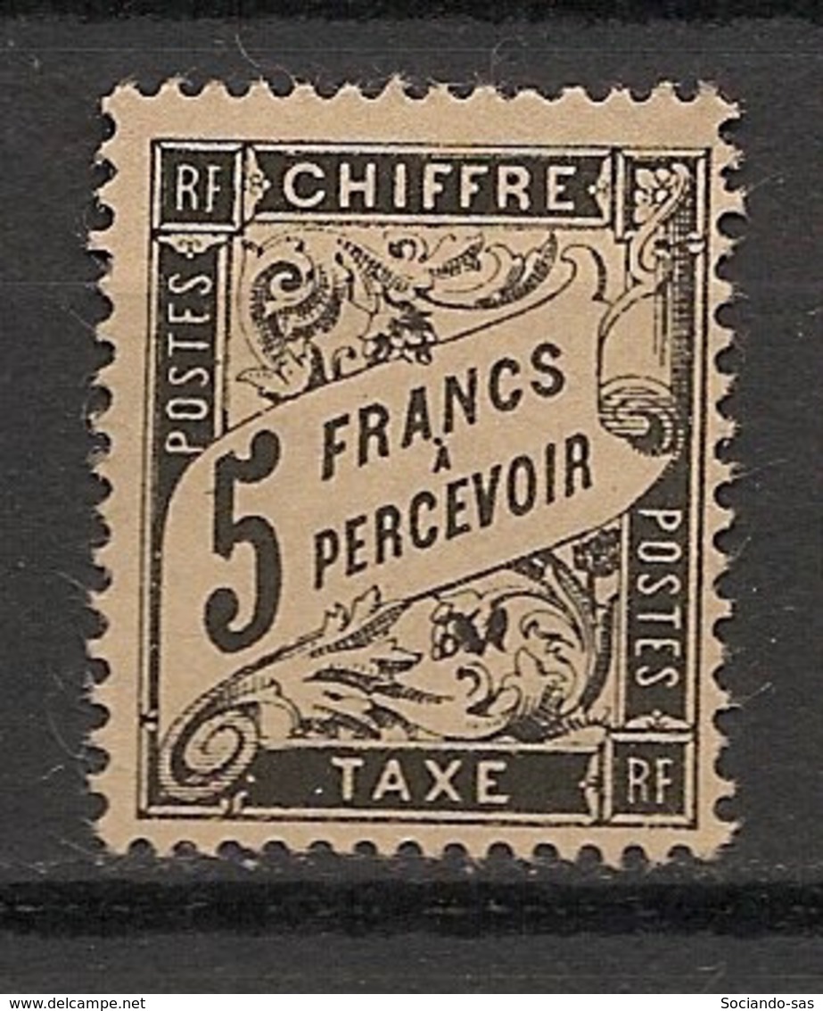 France - 1881 - Taxe TT N°Yv. 24 - Duval 5f Noir - Neuf (*) / MNG - 1859-1959 Gebraucht