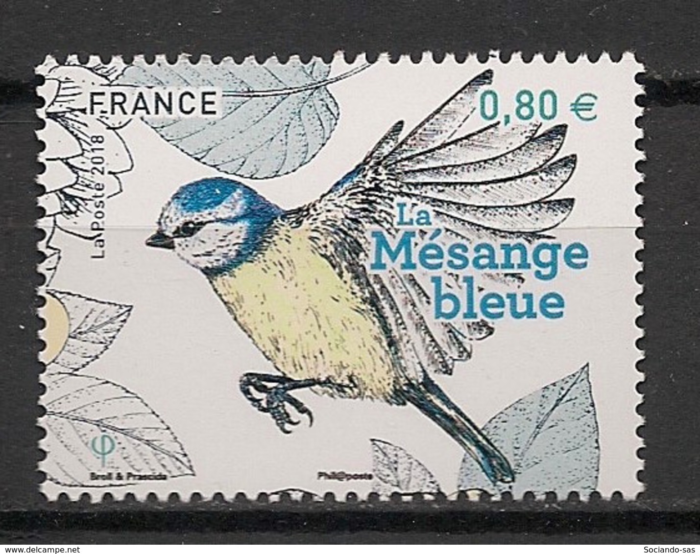 France - 2018 - N°Yv. 5238 - Oiseau / Birds / Mésange - Neuf Luxe ** / MNH / Postfrisch - Other & Unclassified