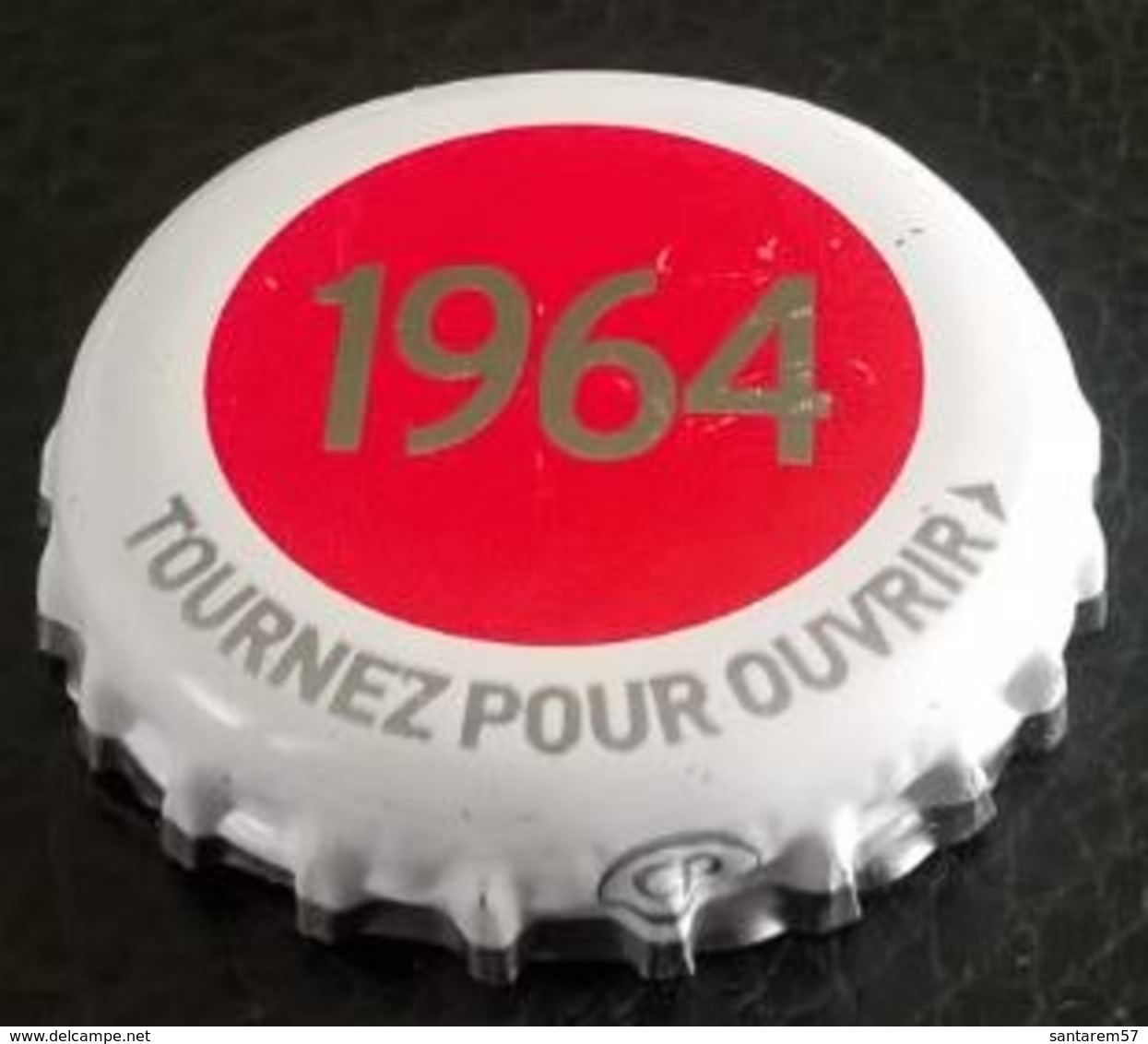 France Capsule Bière Crown Cap Beer Kronenbourg Les Années Qui Comptent 1964 - Bière