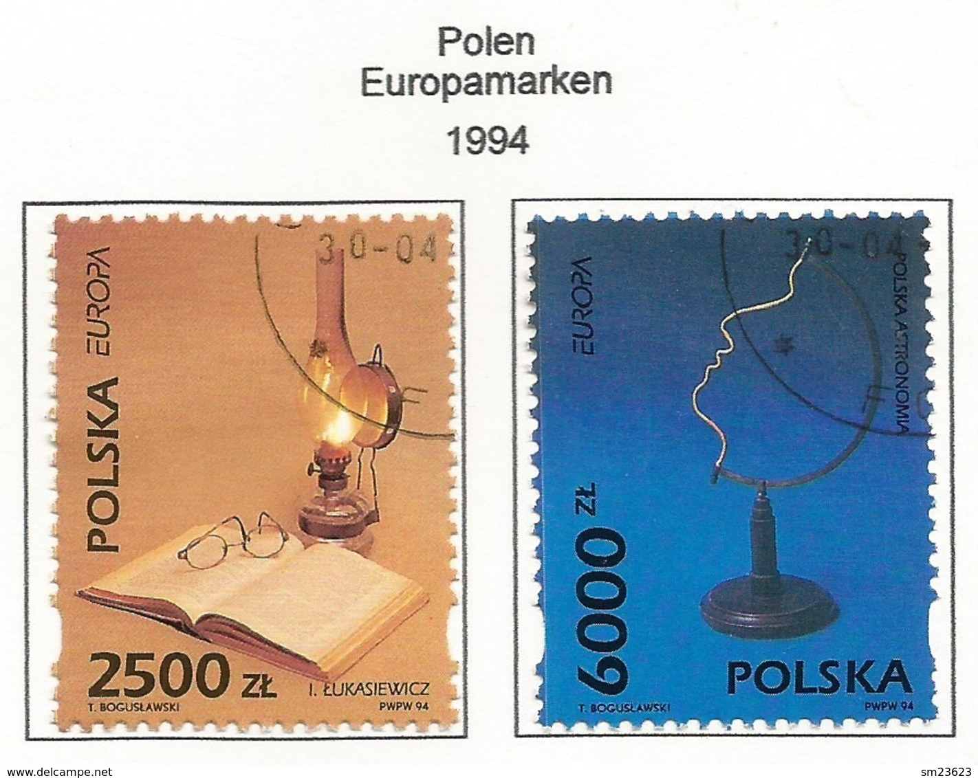 Polen / Polska   1994  Mi.Nr. 3486 / 3487 , EUROPA CEPT - Entdeckungen Und Erfindungen - Gestempelt / Fine Used / (o) - 1994