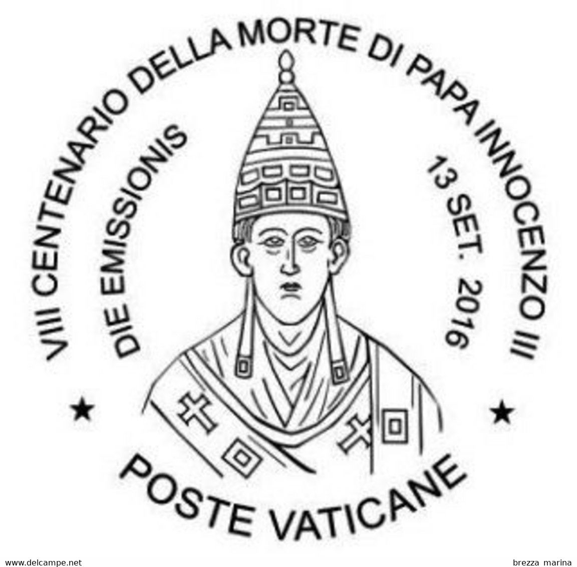 VATICANO - Usato - 2016 - 800º Anniversario Della Morte Di Innocenzo III - Ritratto - 0.95 - Usati