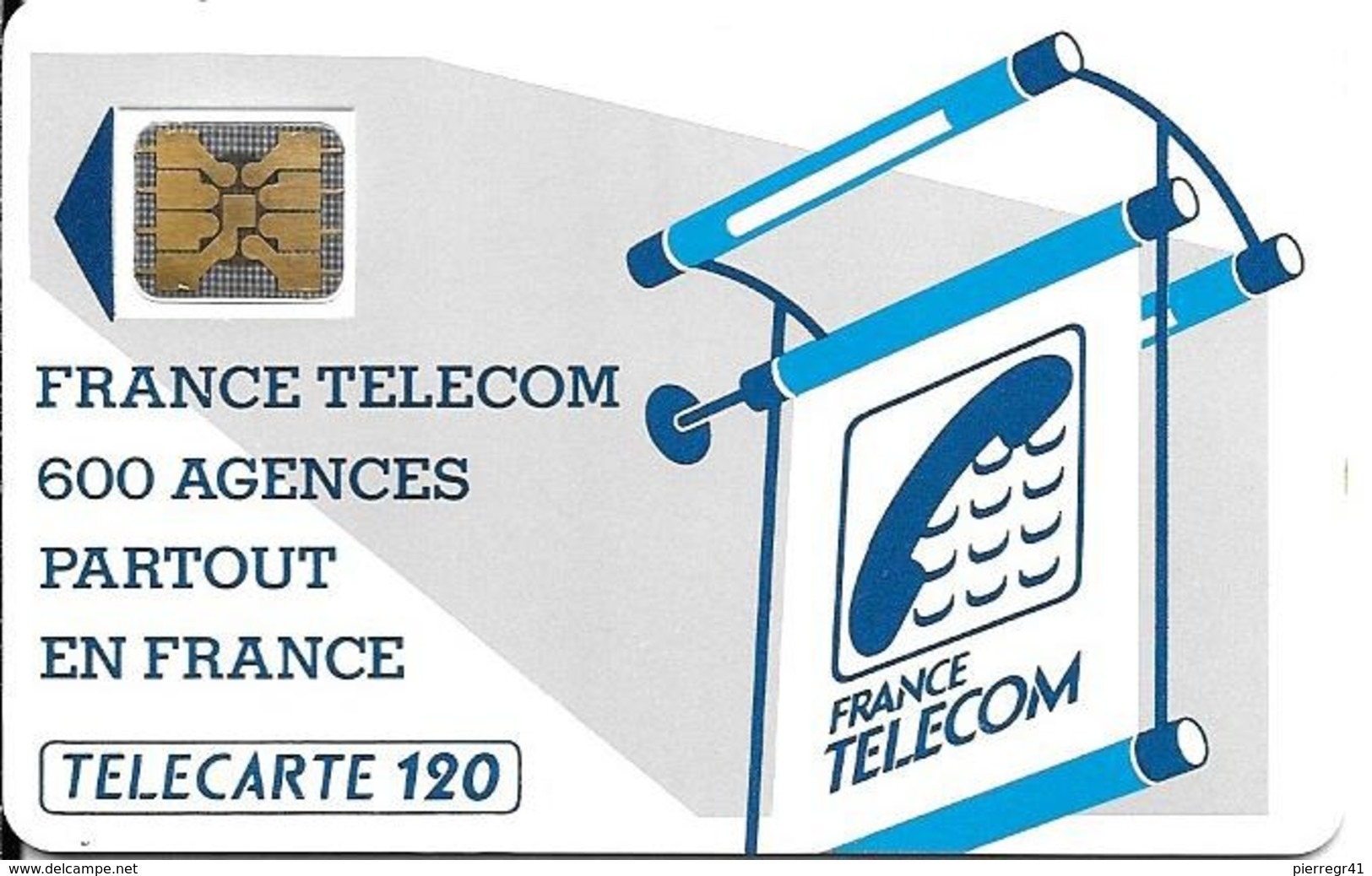 CARTE¤-PUBLIC-600 AGENCES-120U-Te02.510-SC4on-OFFSET-Trou 7-5 Pe N°15267(N° A Peine Marqué)-UTILISE-TBE- - 600 Agences