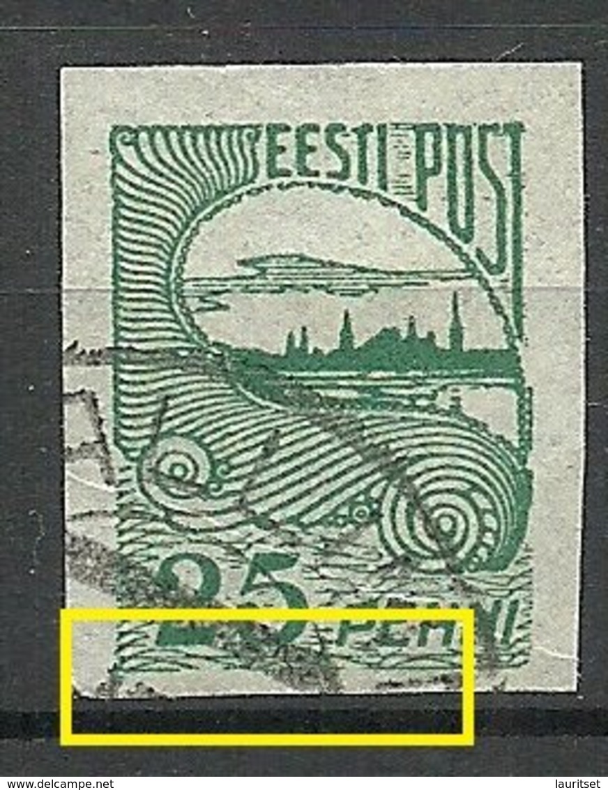 Estland Estonia 1920 Michel 15 ERROR Abart Variety O - Estland
