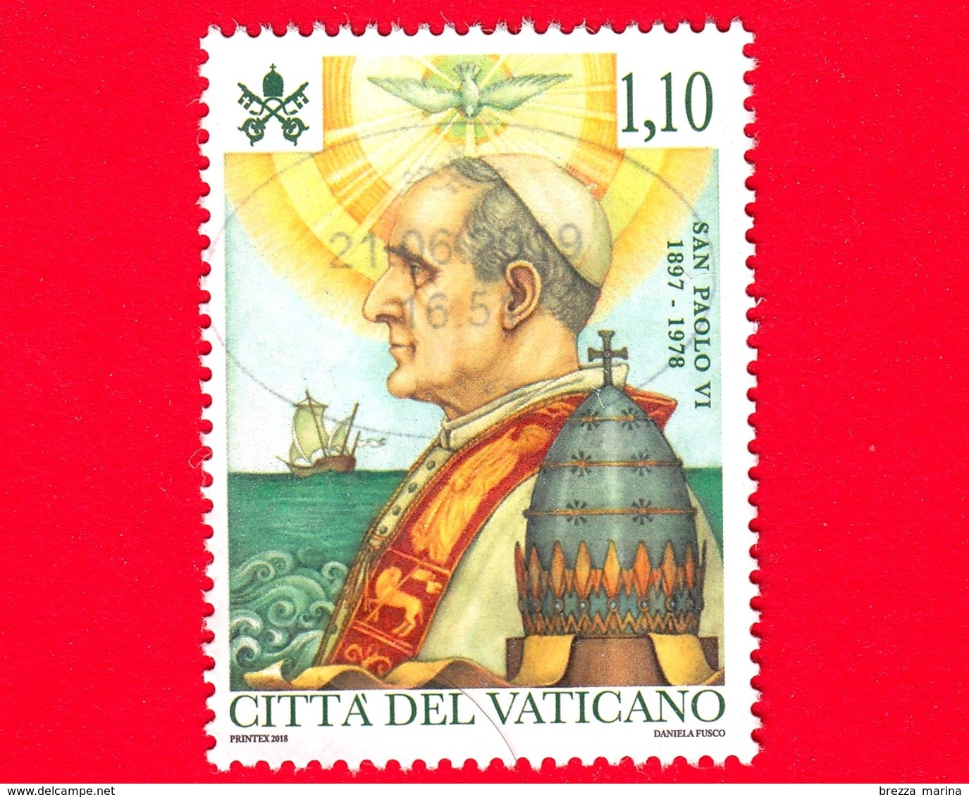 VATICANO - Usato - 2018 - Canonizzazione Di Papa Paolo VI - 1.10 - Usati