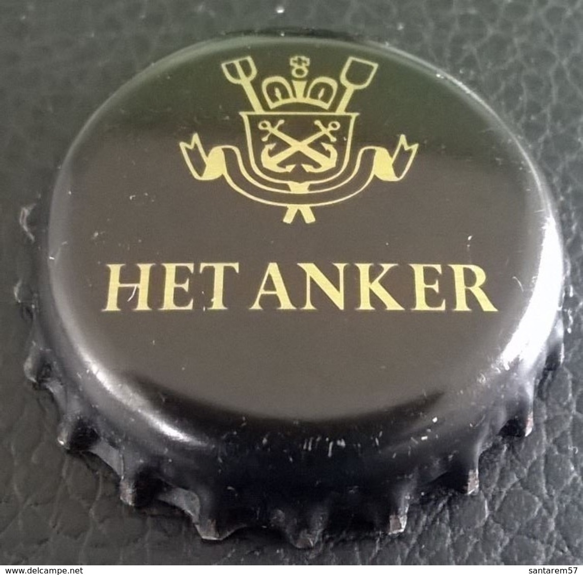 Belgique Capsule Bière Beer Crown Cap HET ANKER Noire - Bière