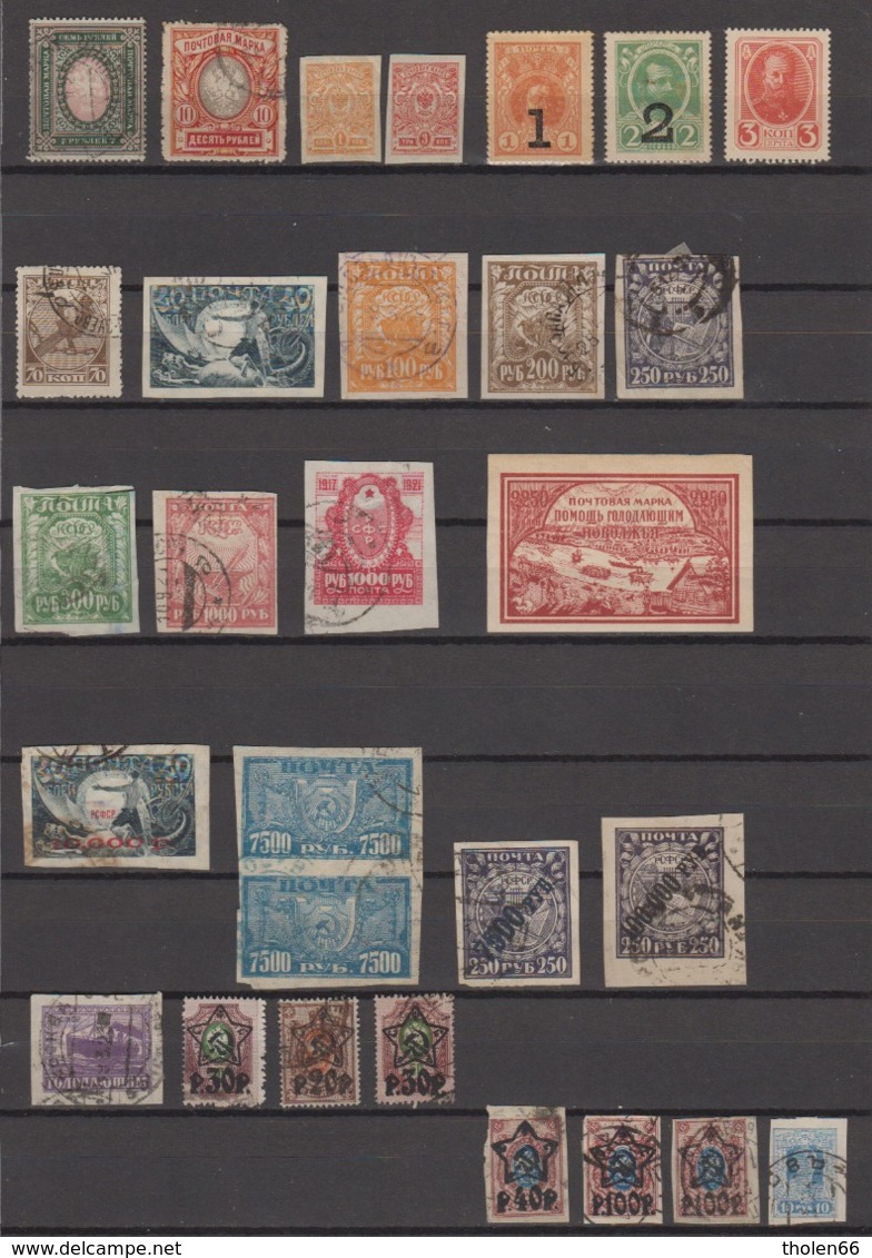 Russia / USSR Lot Of Old Stamps Different Years 1915 - 1923  (lot 439) - Collections