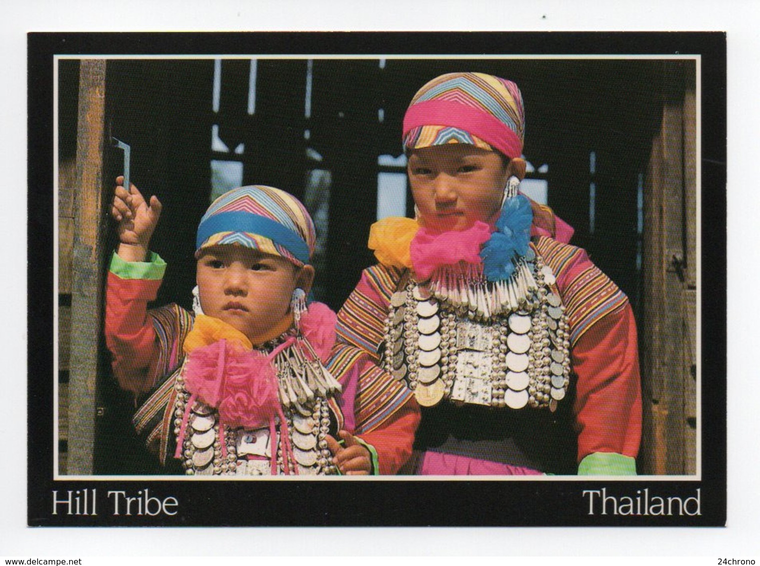 Thailande: Hill Tribe, Lisu Hilltribe Children, Chiang Mai, Enfant En Costume Folklorique (19-1682) - Thaïlande