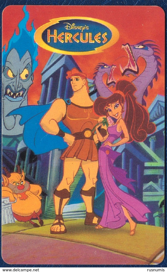 FLAG TELECOM PRE-PAID PHONECARD TELECARTE DISNEY HERCULES PERFECT - Disney