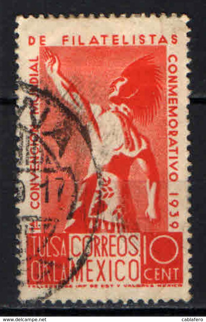 MESSICO - 1939 - Indian, Tulsa World Philatelic Convention - USATO - Messico